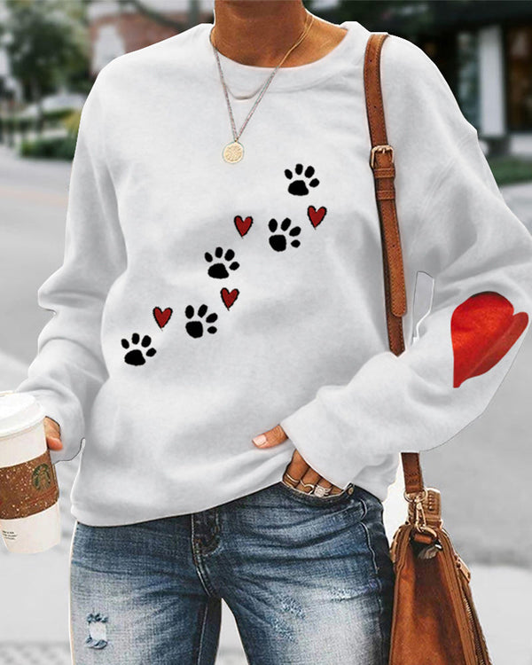 Hygge Heart - Casual sweatshirt med mønster