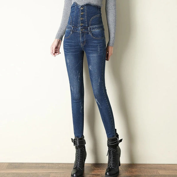 Zoe - Skinny jeans med høj talje til kvinder