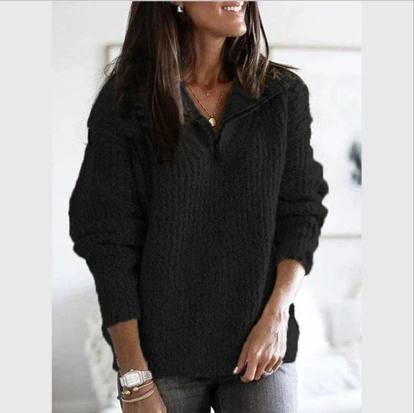 Aure - Vintage-sweater med lynlås