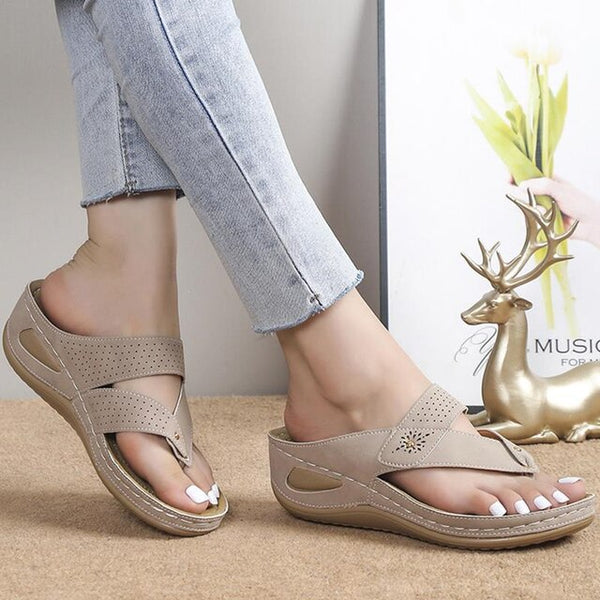 VICTORIA - Ortopædiske sandaler med lave hæle