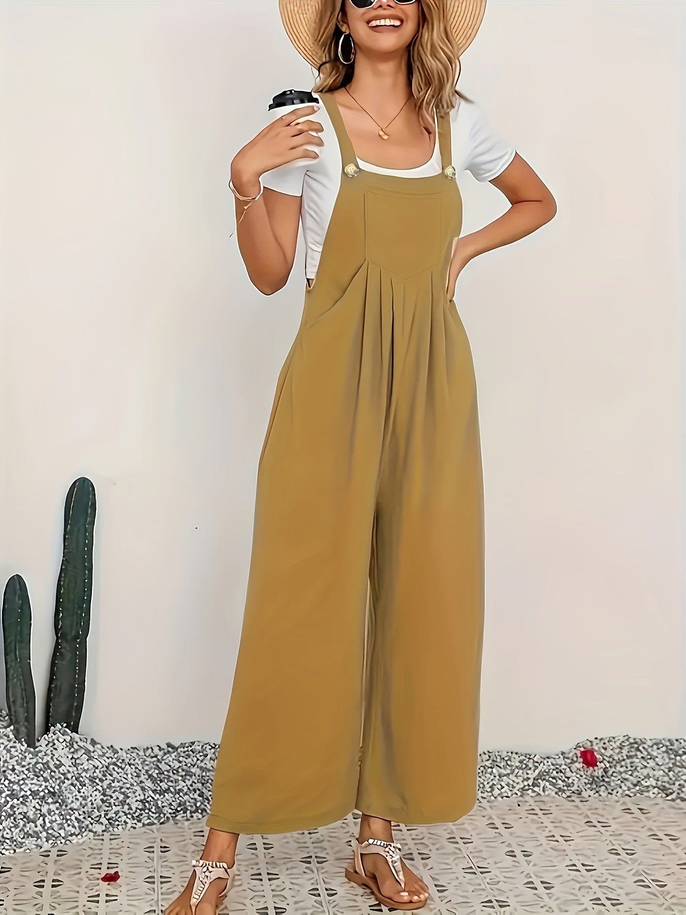 Aura - Elegant jumpsuit med brede ben til moderne kvinder