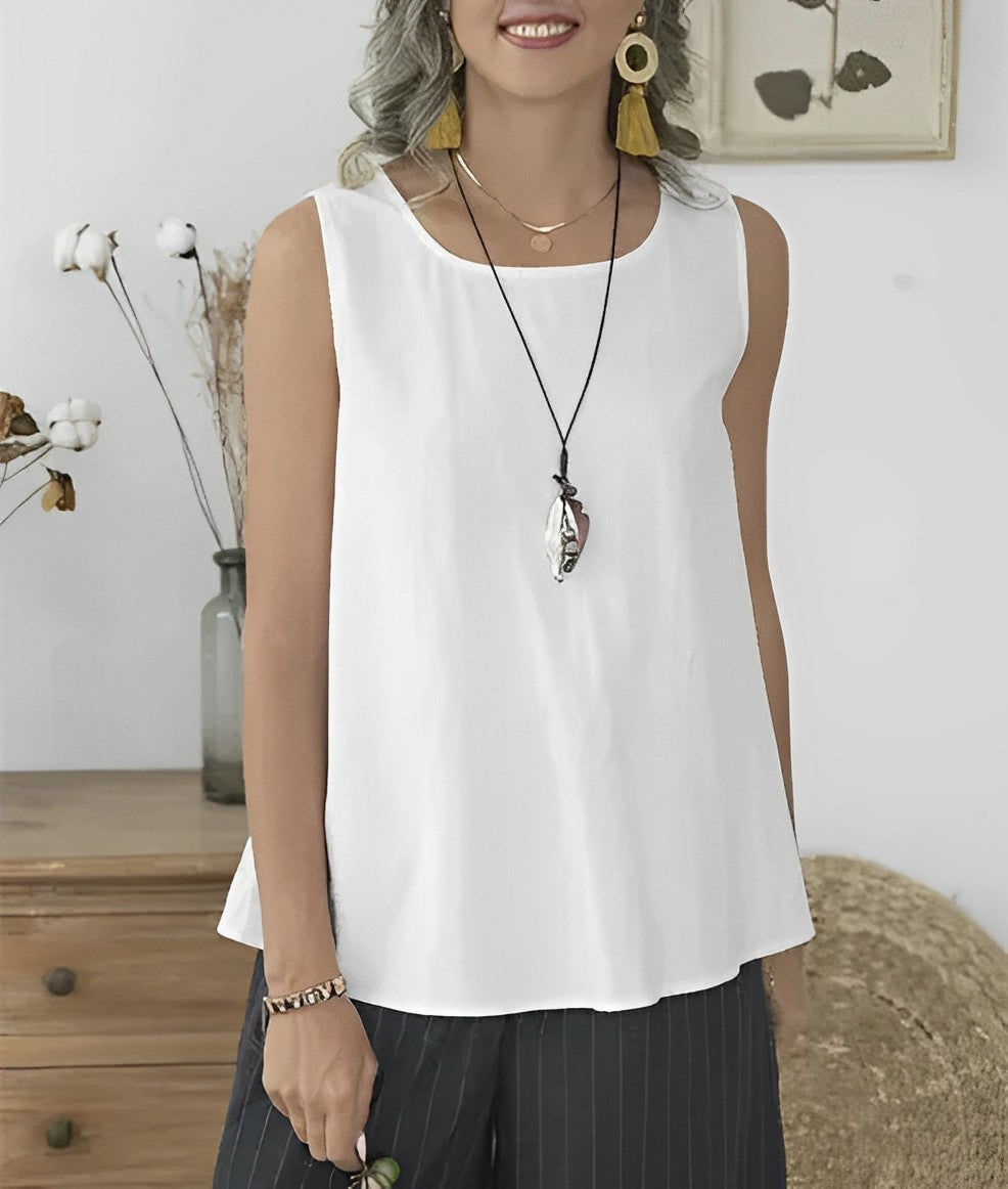 Casual Chic ærmeløs moderne top