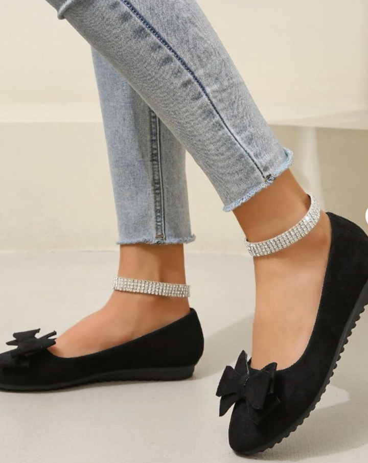 Karla - Elegante Ballerina Flats Med Stilfuld Sløjfedetalje