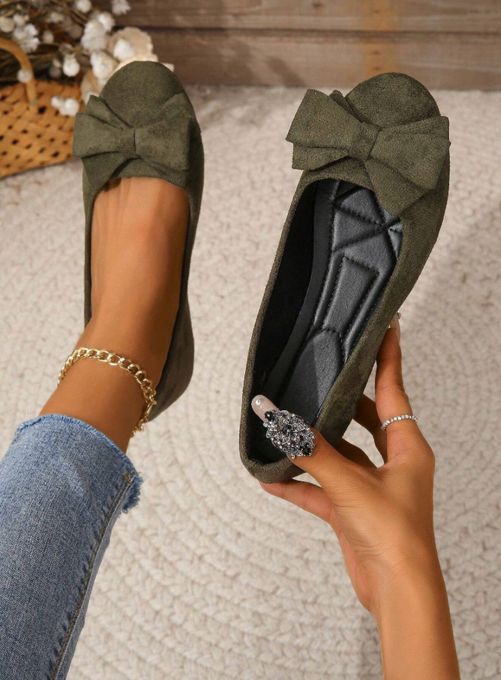 Karla - Elegante Ballerina Flats Med Stilfuld Sløjfedetalje