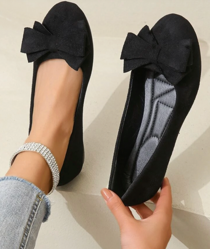Karla - Elegante Ballerina Flats Med Stilfuld Sløjfedetalje