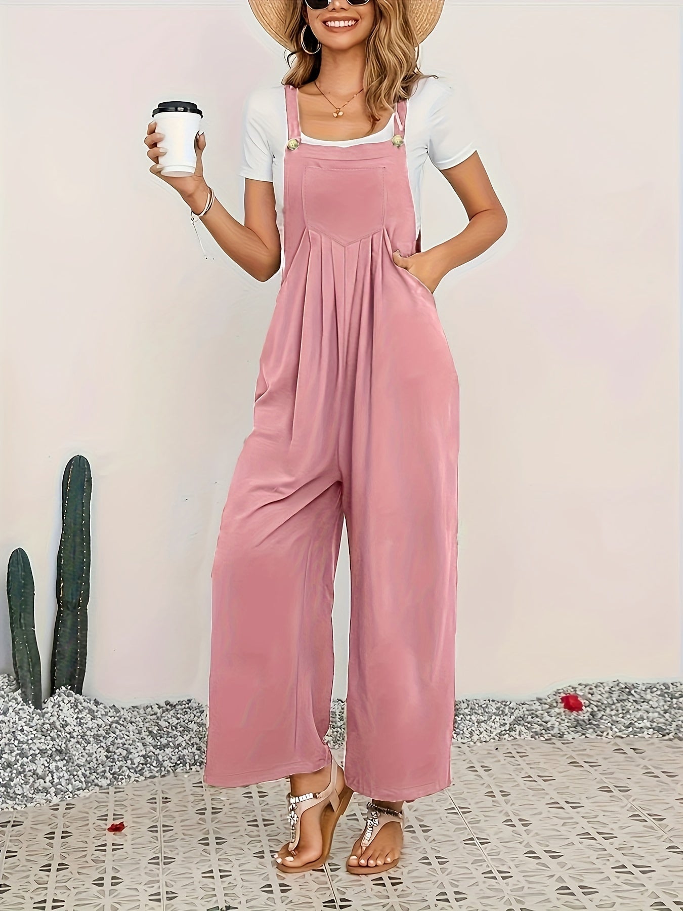 Aura - Elegant jumpsuit med brede ben til moderne kvinder