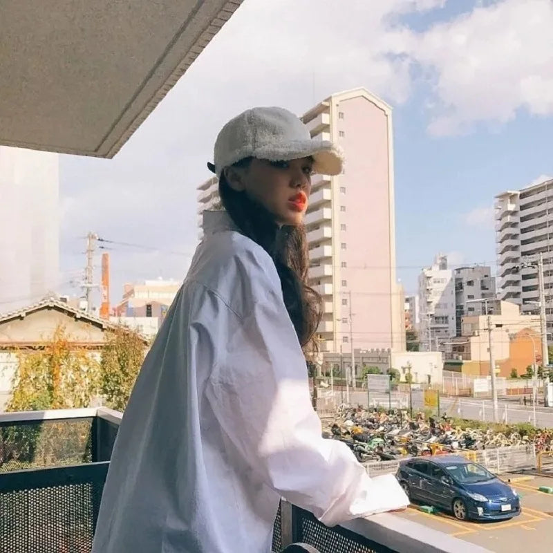 Dresden | Dame Oversized Bluse | Hvid