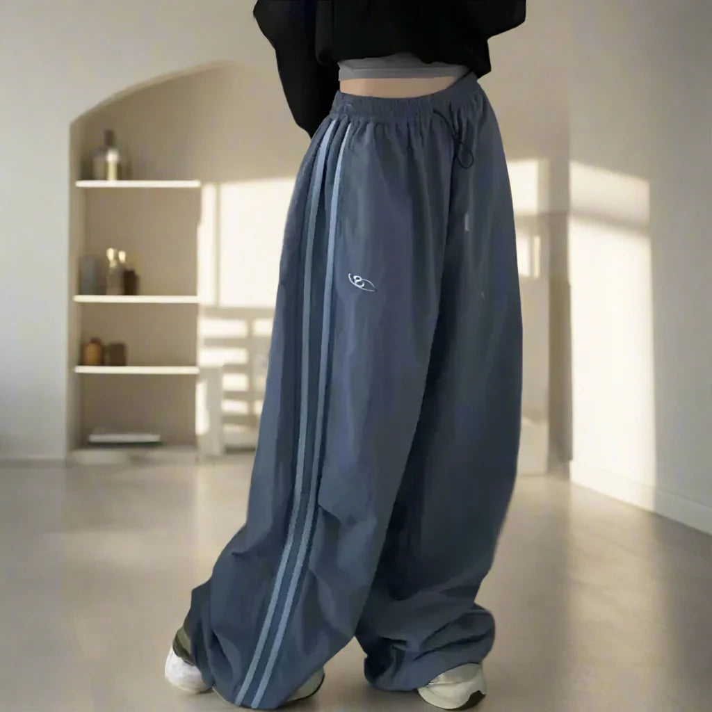 Rosenheim | Dame Oversized Cargo Bukser | Marineblå