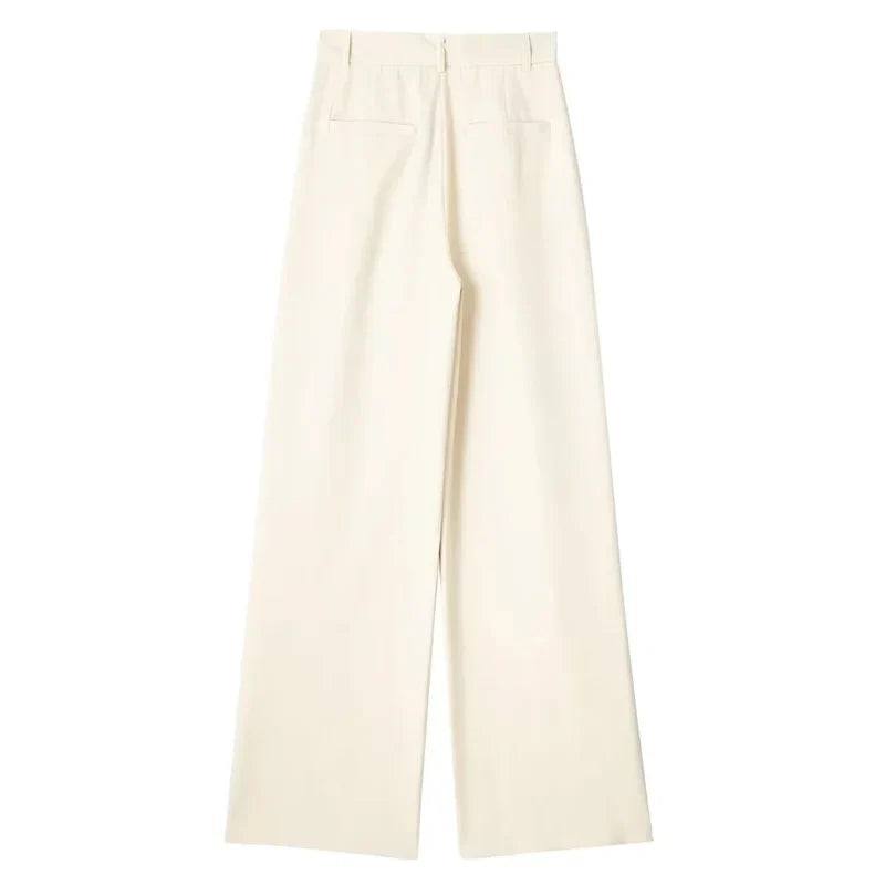 München | Kvinder Oversized Buksedragtbukser | Beige