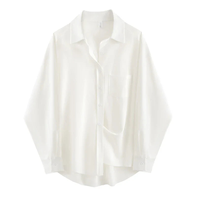 Dresden | Dame Oversized Bluse | Hvid