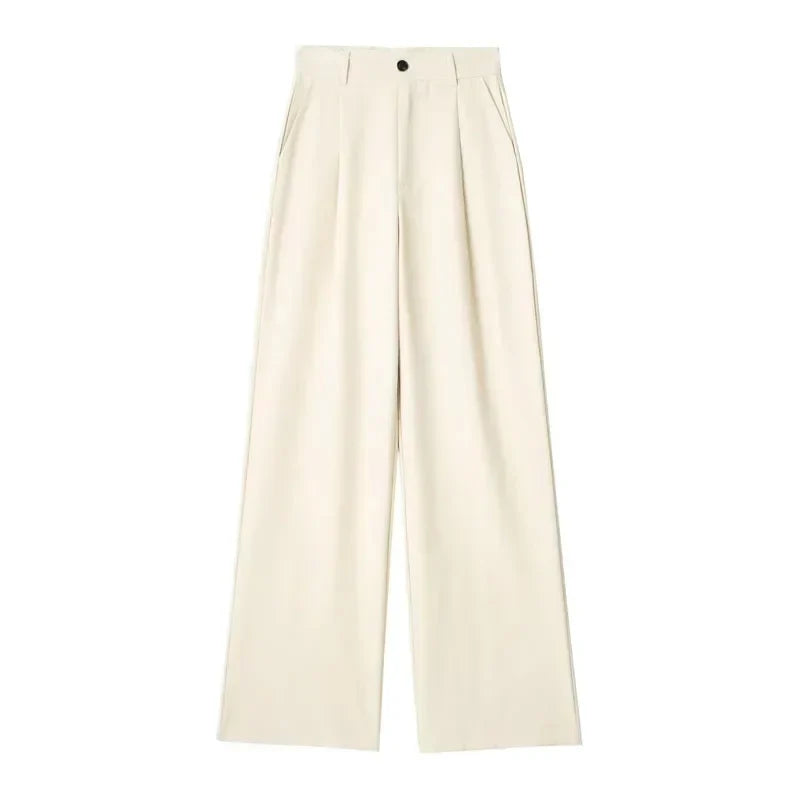 München | Kvinder Oversized Buksedragtbukser | Beige