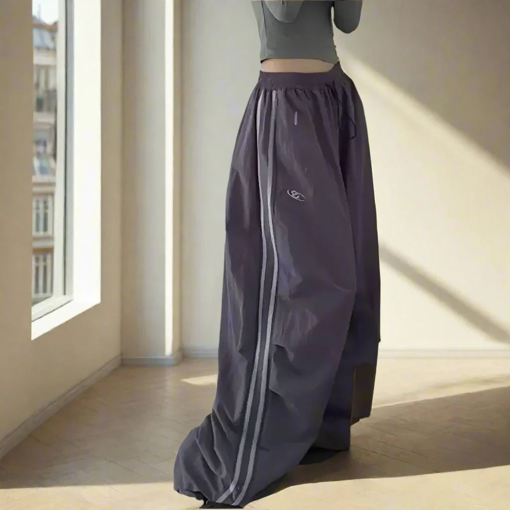 Rosenheim | Dame Oversized Cargo Bukser | Marineblå