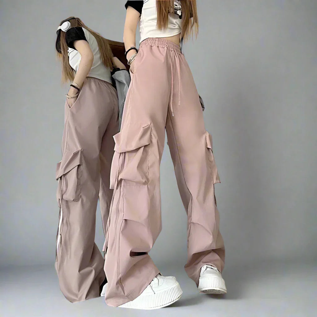 Heidelberg | Dame Oversized Retro Bukser | Lyserød
