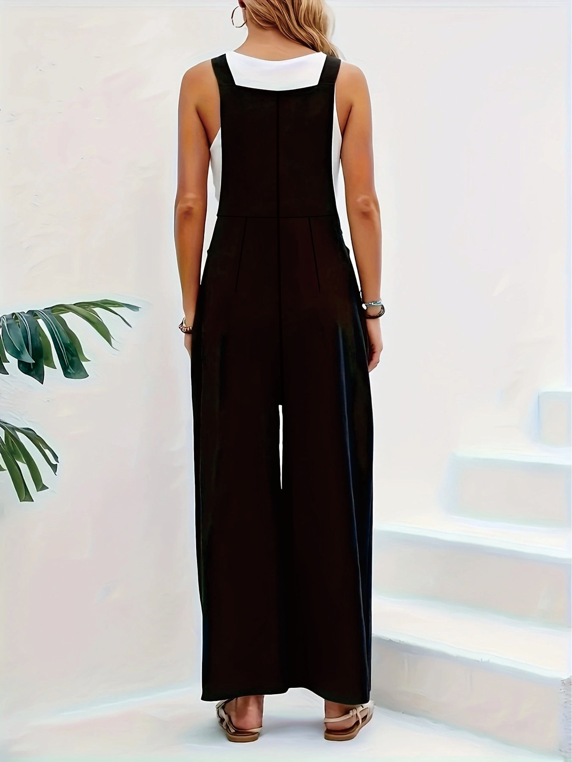 Aura - Elegant jumpsuit med brede ben til moderne kvinder