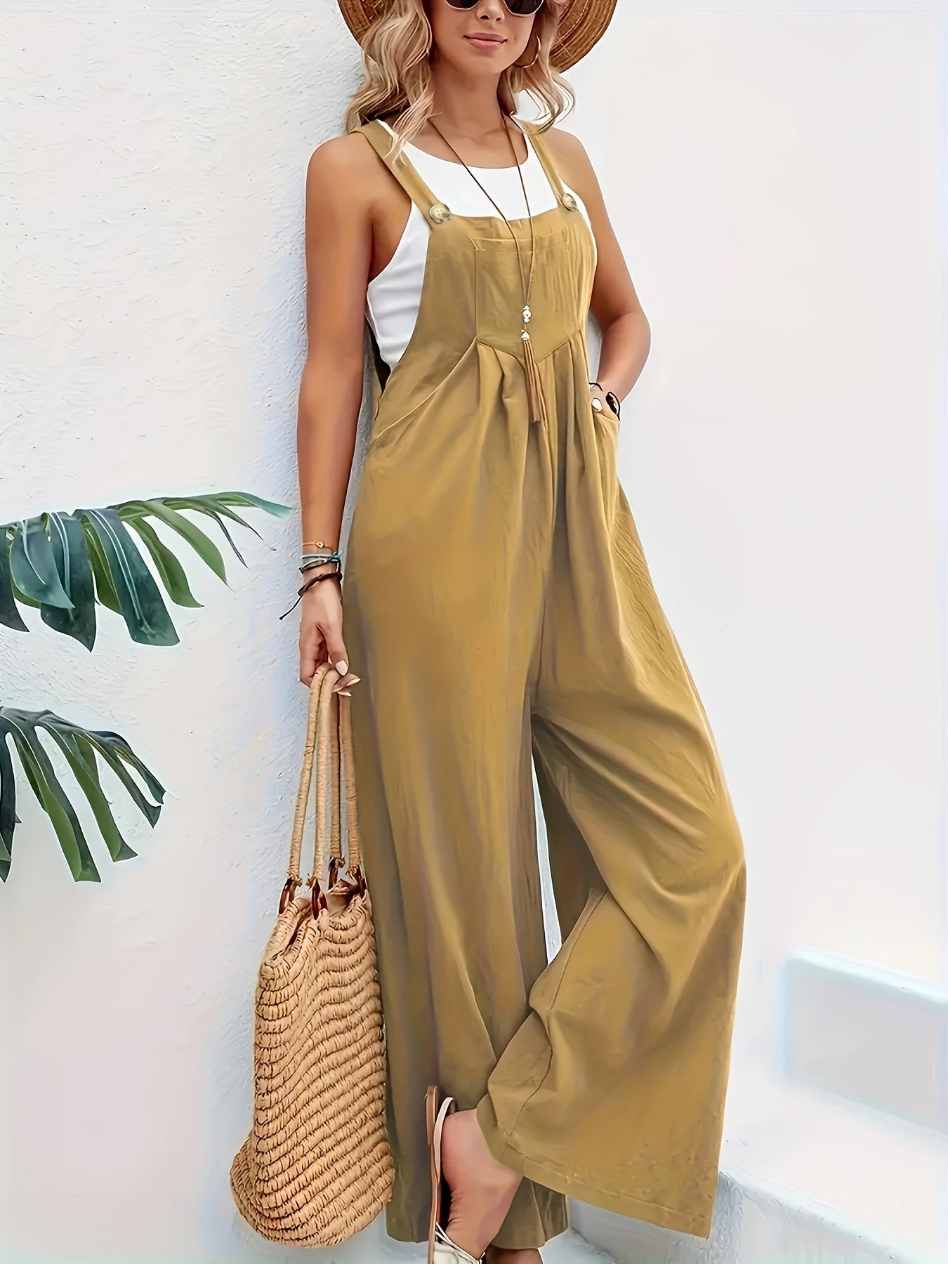 Aura - Elegant jumpsuit med brede ben til moderne kvinder