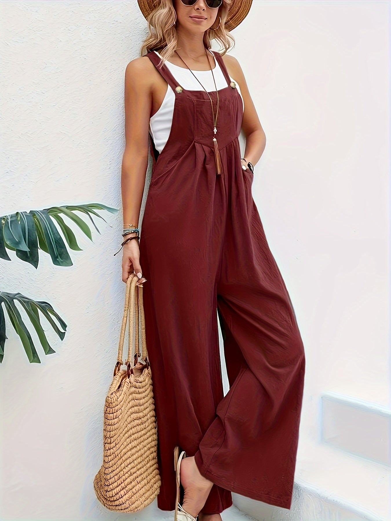 Aura - Elegant jumpsuit med brede ben til moderne kvinder
