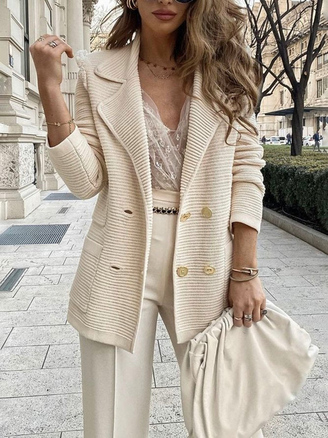 ChicMode hygge strikblazer – hverdagsluksus og komfort