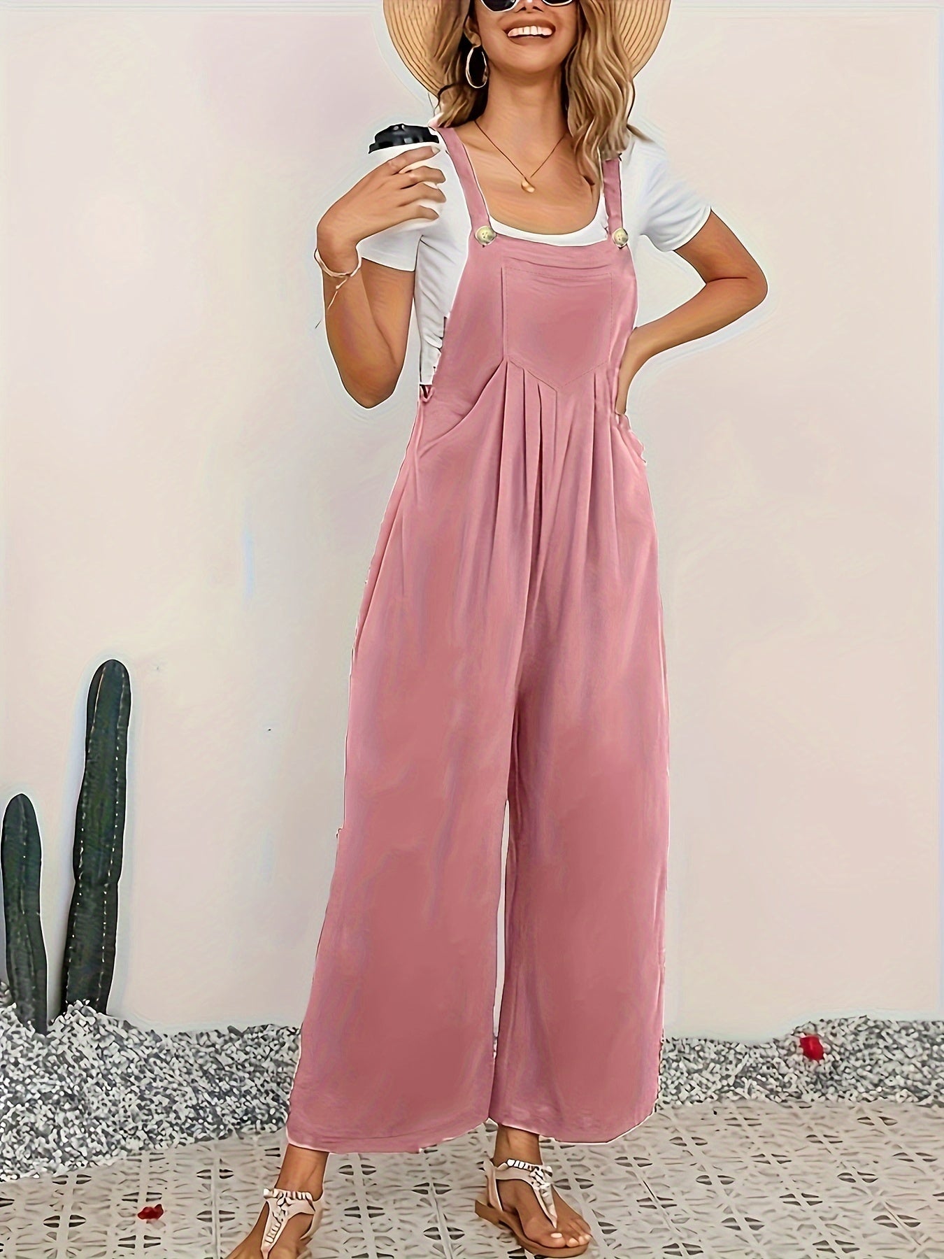 Aura - Elegant jumpsuit med brede ben til moderne kvinder