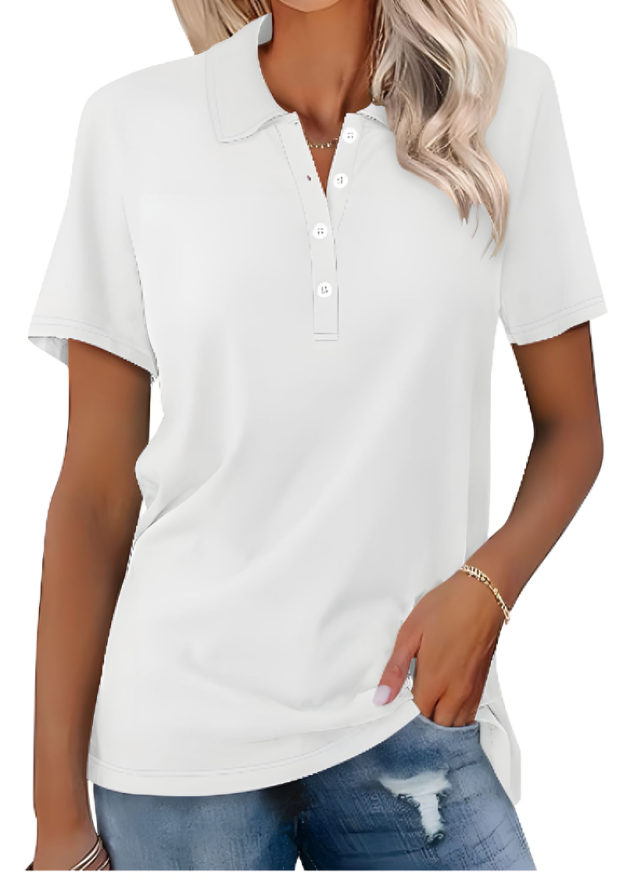 Sarah - Tilbehør Stilfuld poloshirt til komfort og hverdagselegance til kvinder