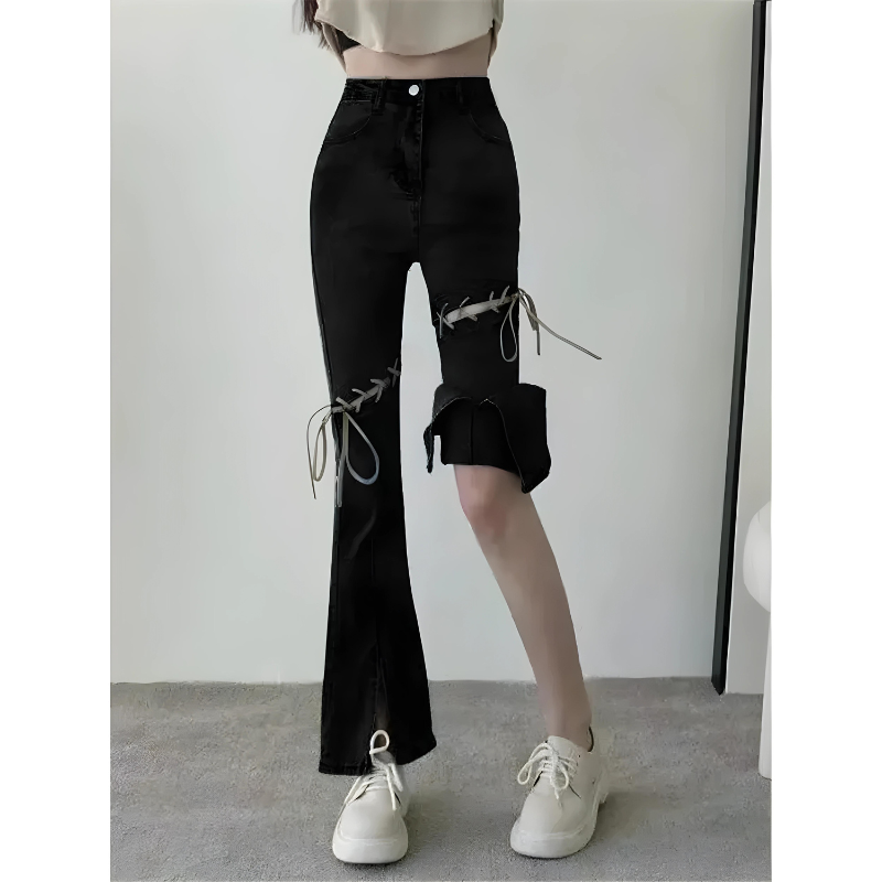 Mia - Jeans med lige snit og kontrastsyninger - Afslappet og perfekt