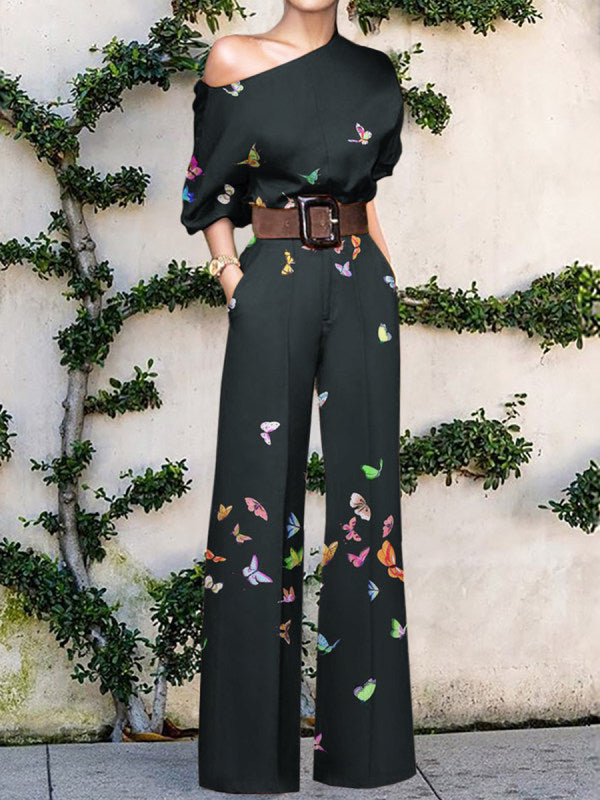 Viona - Chic jumpsuit med off-shoulder og vide ben