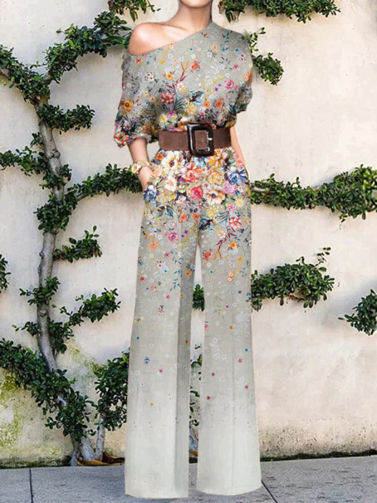 Viona - Chic jumpsuit med off-shoulder og vide ben