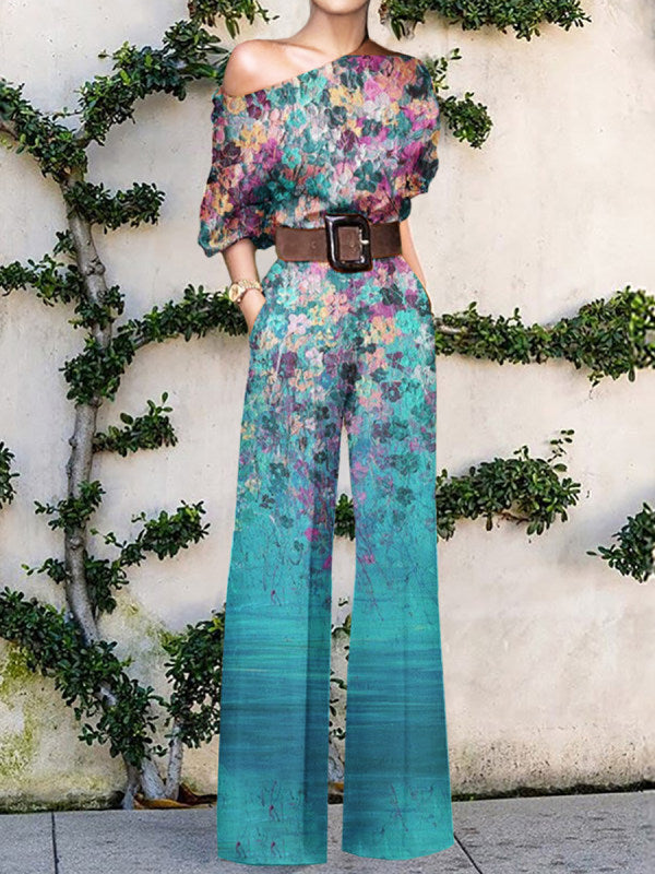 Viona - Chic jumpsuit med off-shoulder og vide ben