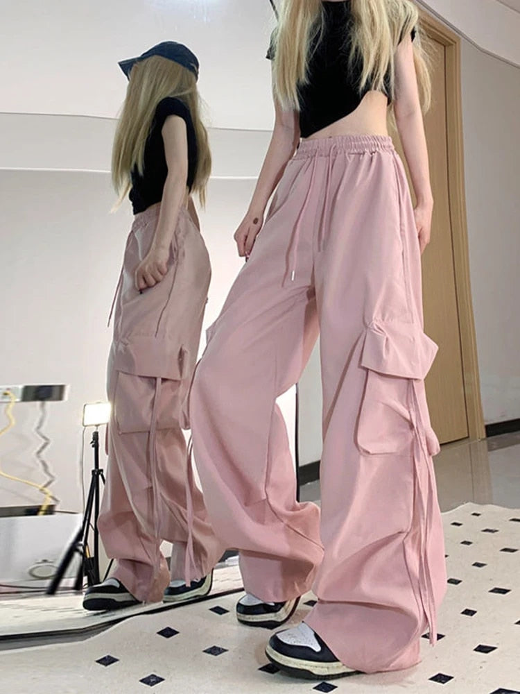 Mia - Casual oversized bukser med løbegang og vide ben
