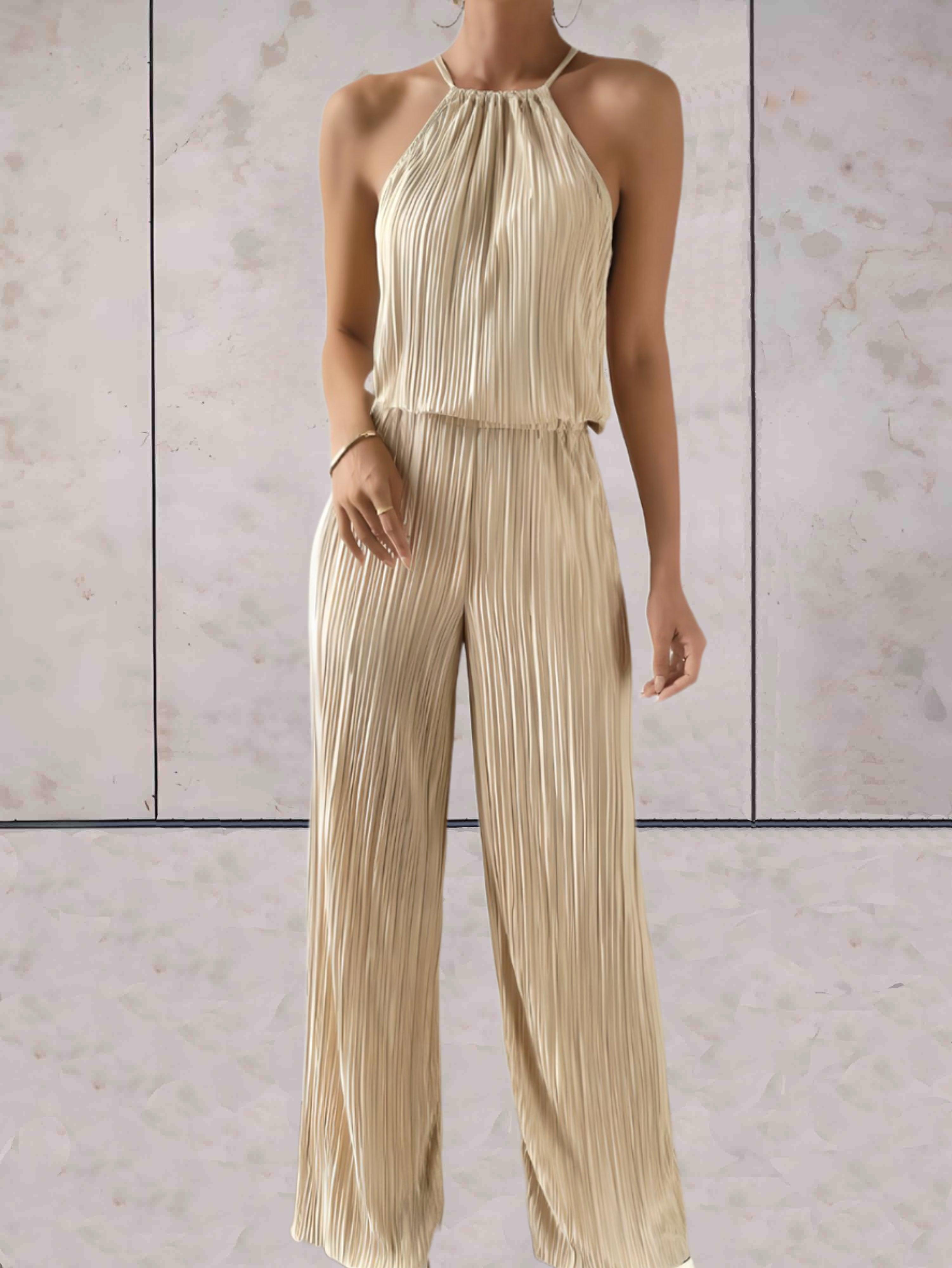 Elena's minimalistiske chic: Todelt sæt med ribbet look